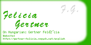 felicia gertner business card